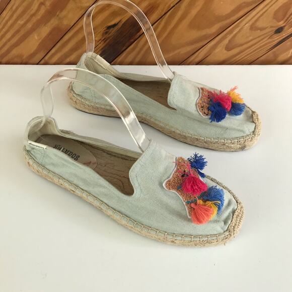 SOLUDOS Tassel Camel Smoking Slipper Flats - Picture 5 of 9